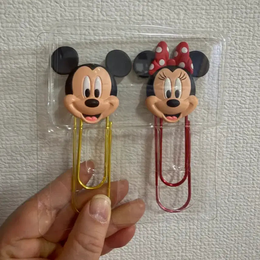 [BUNJANG] Disney Mickey &amp; Minnie Mouse Giant Clip Set / 미키미니 대왕클립세트