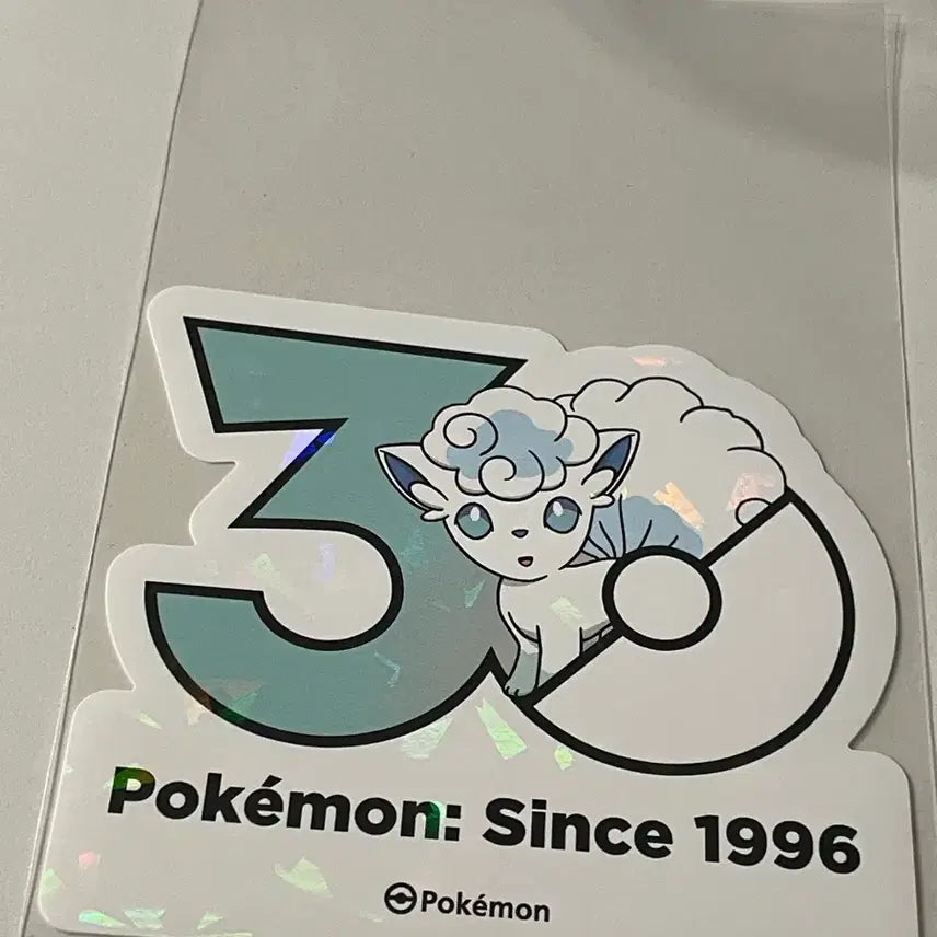 [BUNJANG] Pokemon Alolan Ninetales 30th Anniversary Sticker / 포켓몬 알로라식스테일 30주년 스티커
