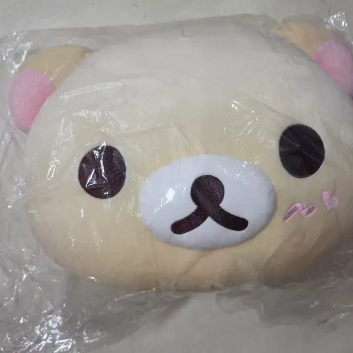 [BUNJANG] San-X Korilakkuma Ichigo Face Cushion Plush Doll / 산엑스 코리락쿠마 딸기하루 이치고 얼굴 양면쿠션 봉제인형