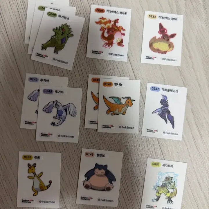 [BUNJANG] Pokemon 30th Anniversary Stickers / 포켓몬 30주년 띠부씰 판매