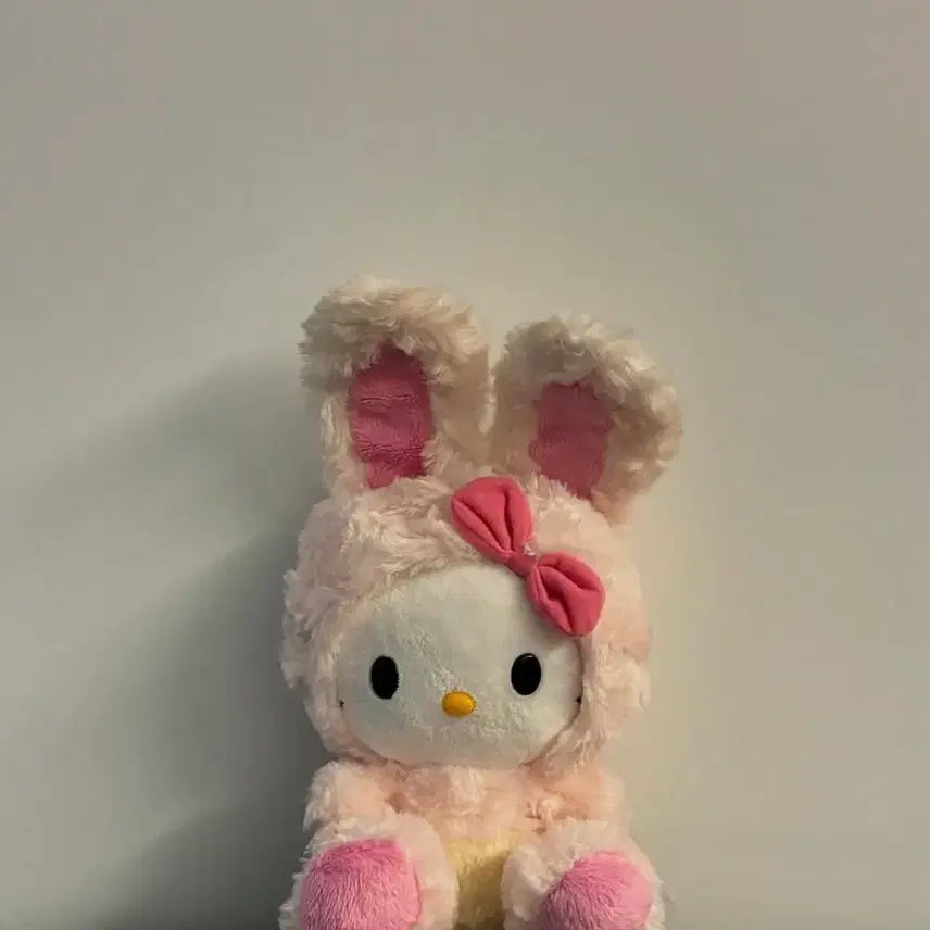 [BUNJANG] Vintage Rose Boa Rabbit Kitty Doll / 고전 로즈보아 토끼키티