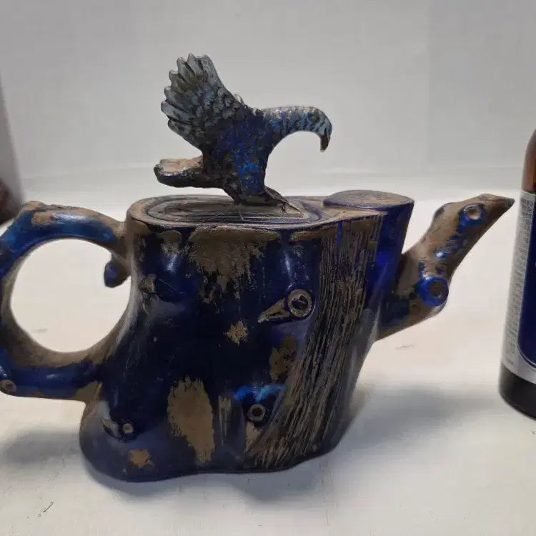 [BUNJANG] Korean Celadon Gourd Teapot 20cm / 청호박 공예 주전자 길이20cm 무게460g 할인중