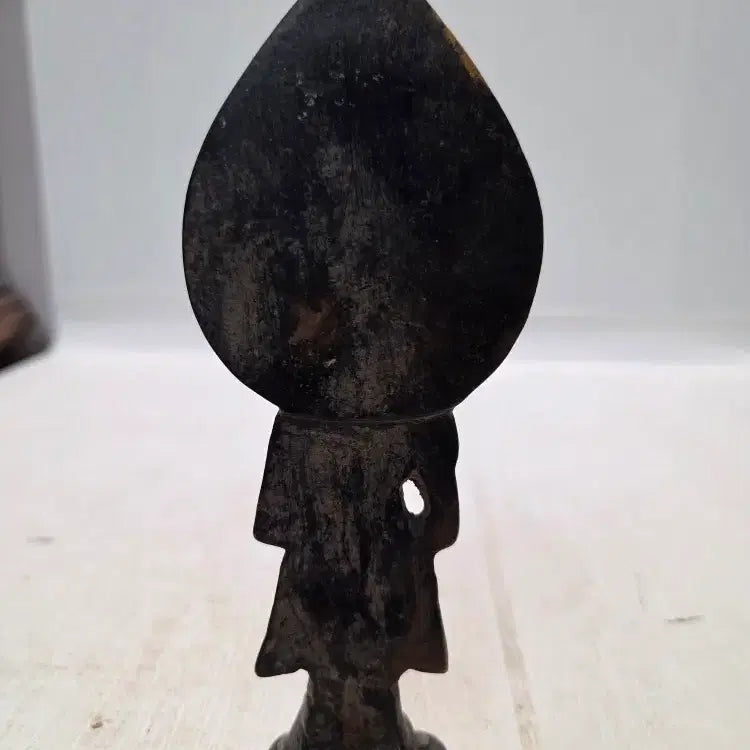 [BUNJANG] Bronze Gilt Seated Buddha Statue 16cm / 청동 금체 뭉짜 입불상 높이16cm 한시할인