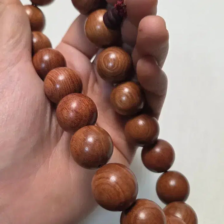 [BUNJANG] High-Quality Boxwood Prayer Beads (20mm) / 최고급 회양목 염주 20mm