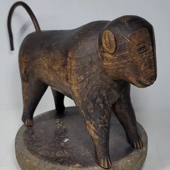 [BUNJANG] Korean Folk Art Paulownia Wood Monkey Carving (Handmade) / 나무원숭이조각(희귀민속품)