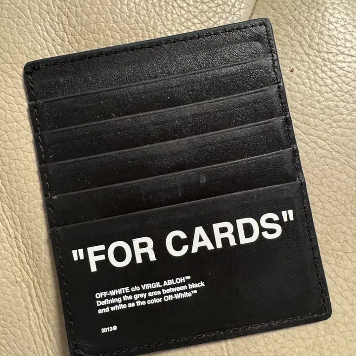 [BUNJANG] Off-White Card Holder Black / 오프화이트 카드홀더 카드지갖