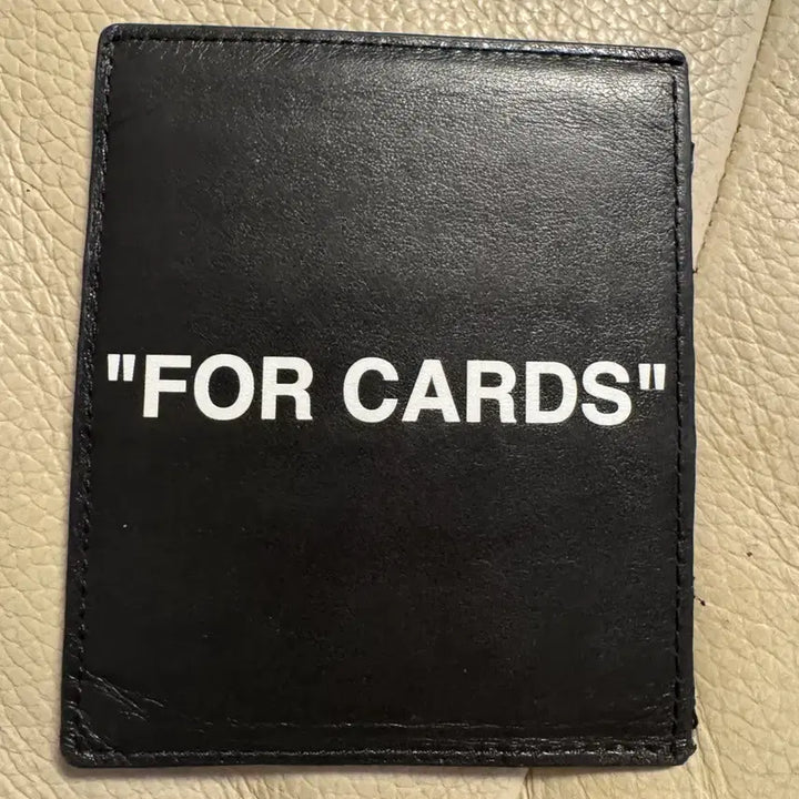 [BUNJANG] Off-White Card Holder Black / 오프화이트 카드홀더 카드지갖
