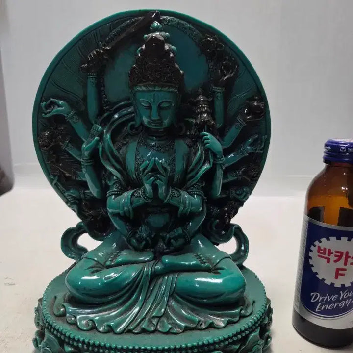 [BUNJANG] Celadon Porcelain Statue of Guanyin / 청자사 천수관세음 불상 높이22cm무게2.6kg 한시할인