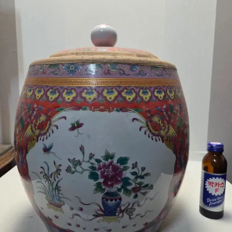 [BUNJANG] Large Ceramic Jar for Pu-erh Tea (35cm Height, 5.5kg) / 보이차 산차 내장 대형 도자기 단지 높이35cm무게5.5kg 대폭할인