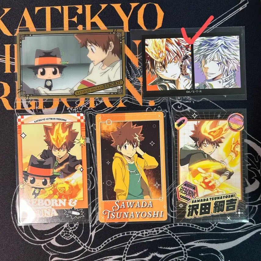 [BUNJANG] Katekyo Hitman Reborn! Tsuna Paper Merchandise Bundle Set / 가히리 츠나 파샤 스냅마이드 클리어 메탈 바이스 일괄