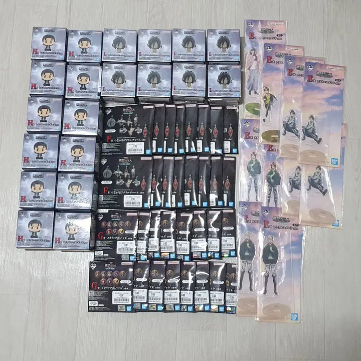 [BUNJANG] Attack on Titan: Each Resolution Lottery Prize Goods / 진격의거인 각각의결의 쿠지 각종 하위상 저렴하게 판매합니다