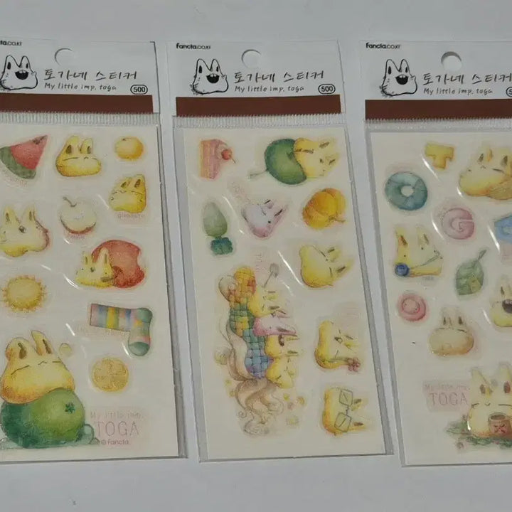 [BUNJANG] Togane Rabbit Sticker Set (6 Stickers) / 6장셋트)토가네 토끼 스티커