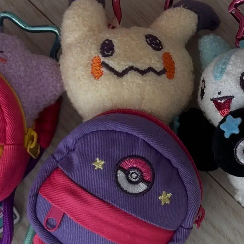 [BUNJANG] Pokemon Ditto Playground Midnight Accelgor Mascot Keychain Plush / 포켓몬 메타몽 놀이터 팝업 미드나잇 따라큐 마스코트 키링 인형