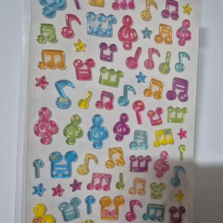 [BUNJANG] Classic Transparent Musical Note Stickers / 고전 투명 음표 스티커