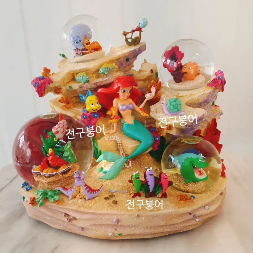 [BUNJANG] 2008 Disney The Little Mermaid Rare Snow Globe / ((초레어템)) 2008 디즈니 인어공주 스노우글로브