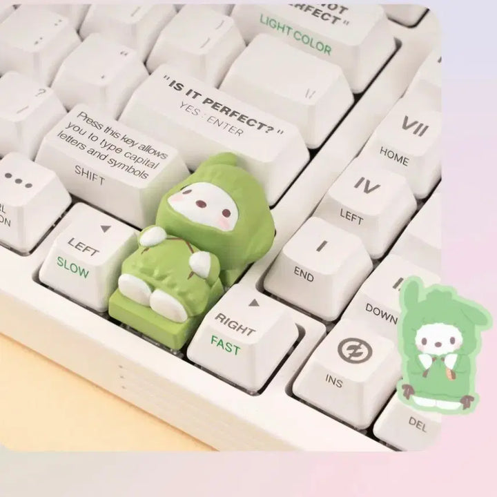 [BUNJANG] Sanrio Pochacco Keycap Keychain / 산리오 포차코 키캡 키링