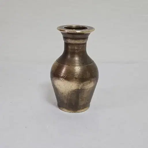 [BUNJANG] Antique Brass Candlestick Paperweight / 옛날 놋쇠 촛대겸 문진  희귀촛대 옛날 골동품