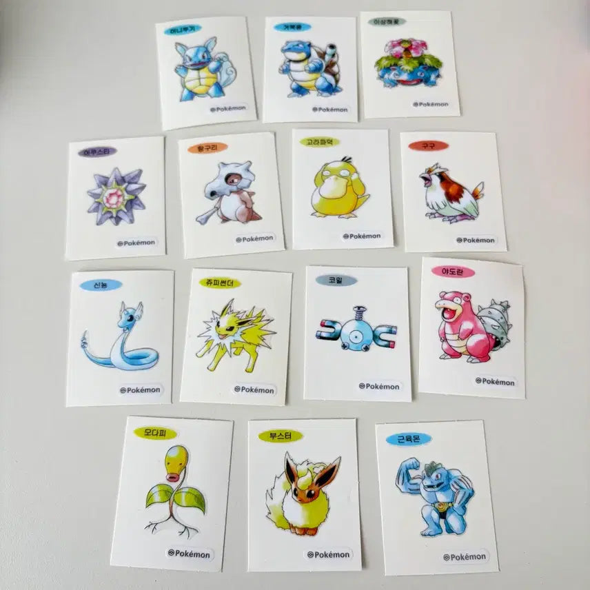 [BUNJANG] Pokemon 30th Anniversary Stickers / 포켓몬 30주년 띠부씰
