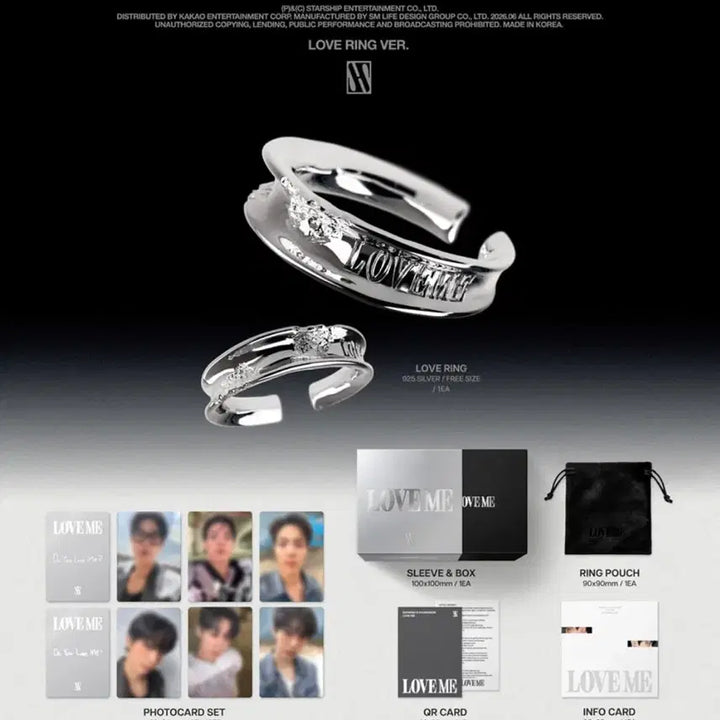 [BUNJANG] MONSTA X Shownu X Hyungwon LOVE ME RING ver. Limited Edition Album / 미개봉)몬스타엑스 셔누 형원 LOVE ME RING 링버전 은반지 한정반