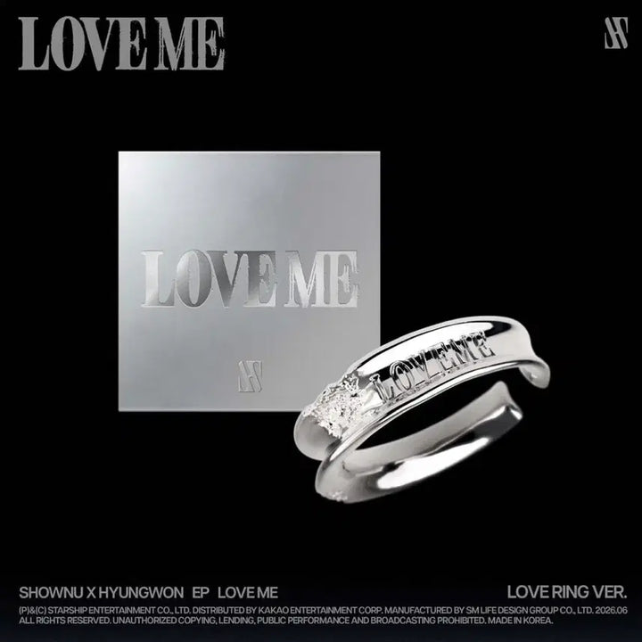 [BUNJANG] Monsta X Shownu X Hyungwon LOVE ME RING Version Limited Edition Silver Ring (Sealed) / 미개봉)몬스타엑스 셔누 형원 LOVE ME RING 링버전 은반지 한정반