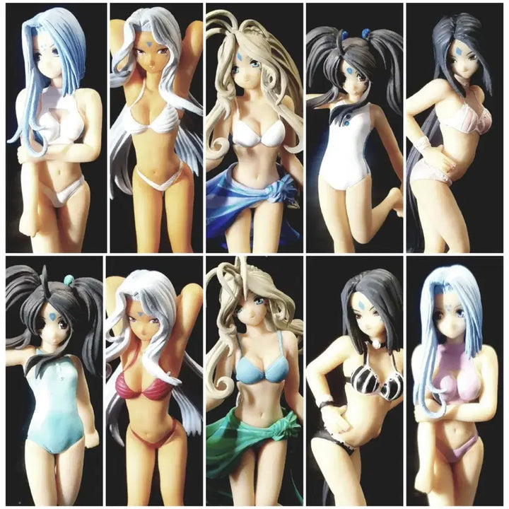 [BUNJANG] Oh My Goddess Verdandi Swimsuit Figure Full Set (Unsealed) / 오늘할인,레어,오나의여신님,수영복,피규어,풀세트,개봉,정품,베르단디