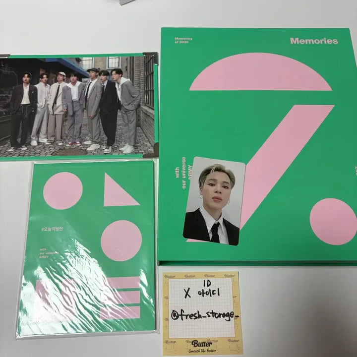 [BUNJANG] BTS Memories 2020 DVD Jimin Photocard / 방탄소년단 메모리즈 2020 디비디 지민 포카 BTS DVD Memo