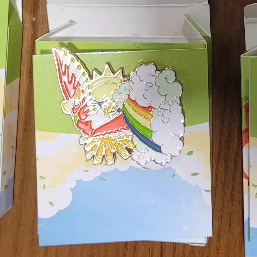 [BUNJANG] Pokemon Collaboration Metal Badge - Legendary Pokemon / 칠색조 이삭토스트 포켓몬 콜라보 메탈 뱃지 6월 전설의 포켓몬스터 한정