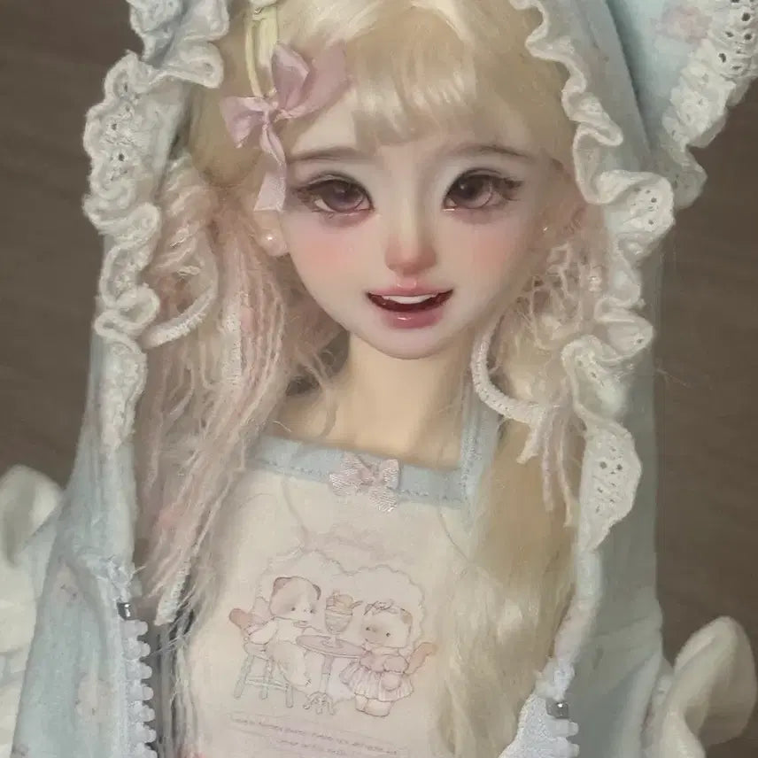 [BUNJANG] Ball-Jointed Doll MSD Blonde Twin-Tail Wig / 구체관절인형 금발 msd 양갈래가발