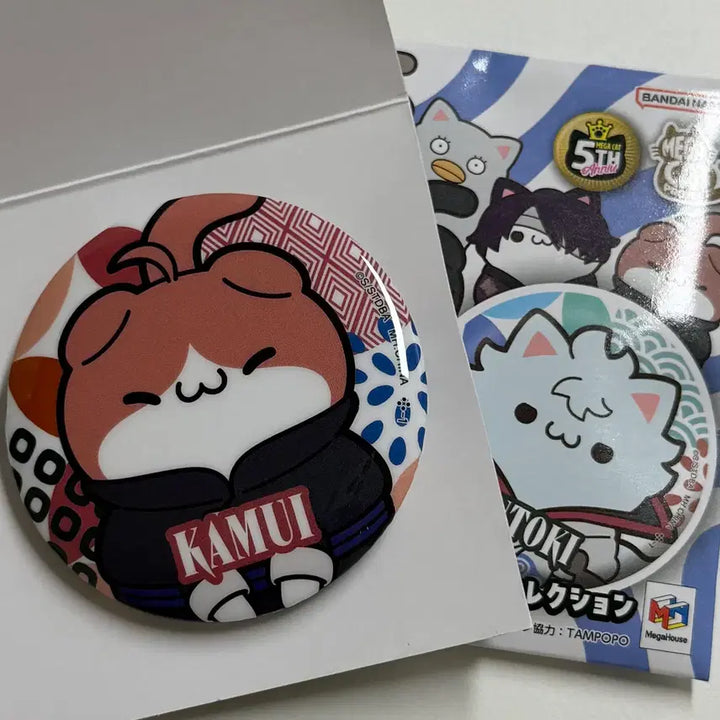 [BUNJANG] Gintama Megacat Kamui Cat Badge / 은혼 메가캣 고양이 카무이 뱃지