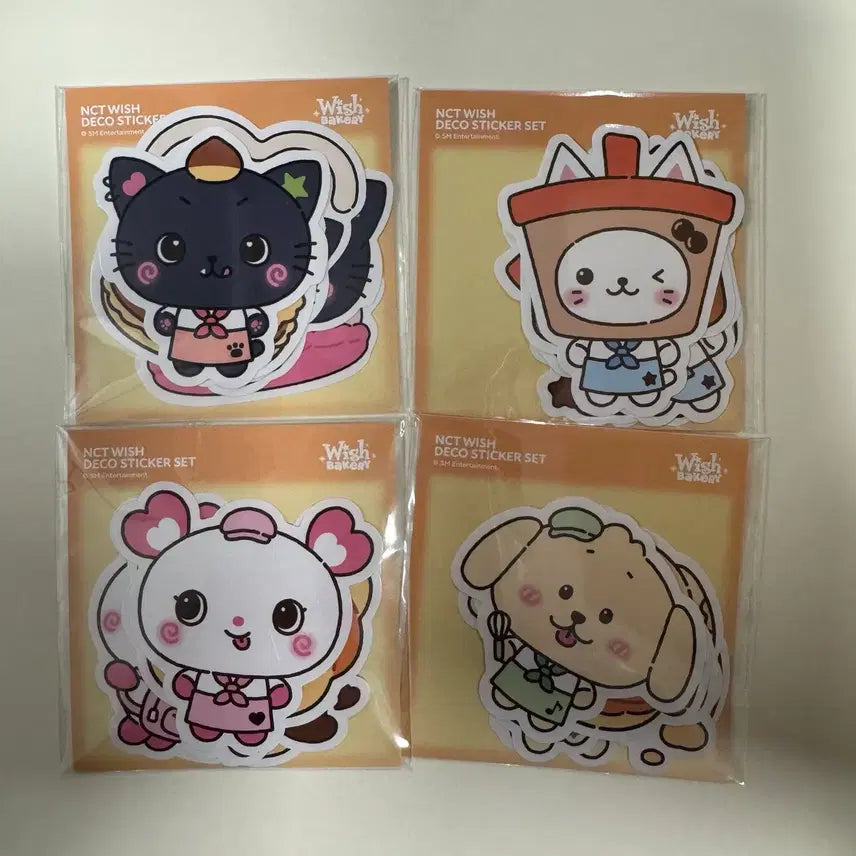 [BUNJANG] NCT WISH Bakery Deco Sticker (Kuri Bubblenyang Pangyi Daengtrriver) / 엔시티 위시 베이커리 데코 스티커(쿠리 버블냥 팡이 댕트리버)