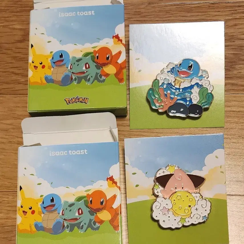 [BUNJANG] Pokemon x Isaac Toast Collaboration Badge / 교환)) 포켓몬스터 이삭토스트 뱃지 (완료)