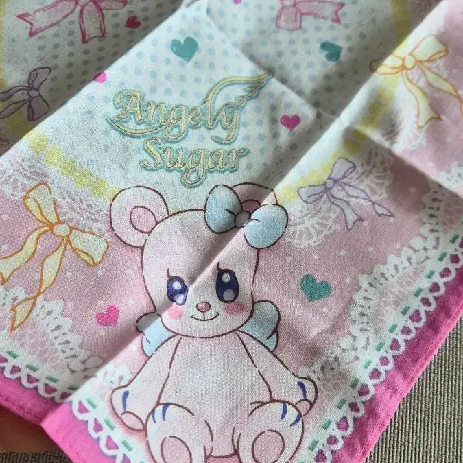 [BUNJANG] Aikatsu! Angelie Bear Handkerchief / 아이카츠/아이엠스타 엔젤리베어 손수건