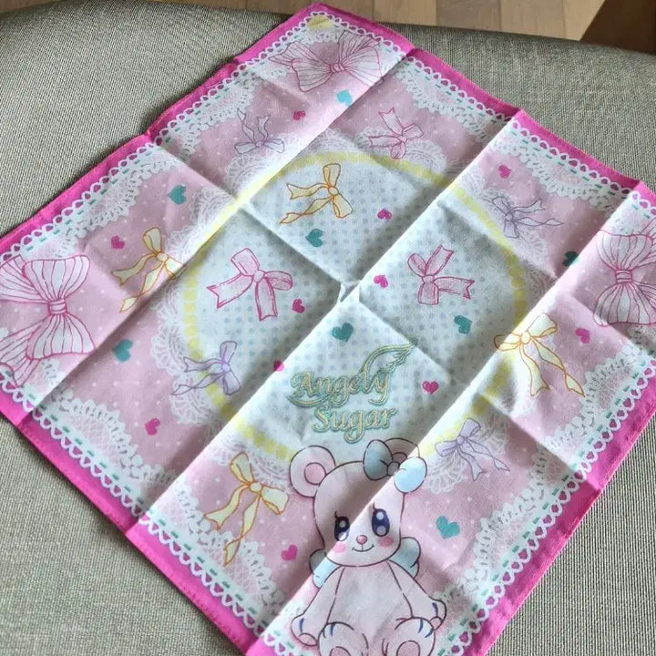 [BUNJANG] Aikatsu! Angelie Bear Handkerchief / 아이카츠/아이엠스타 엔젤리베어 손수건
