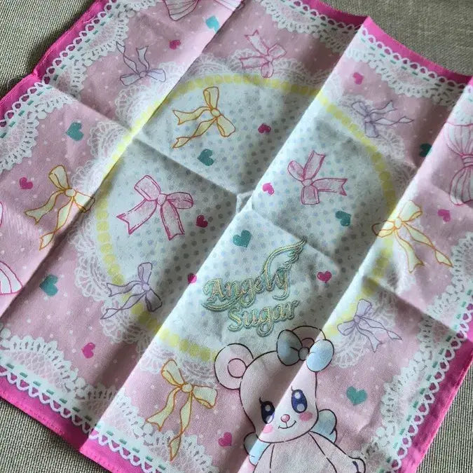 [BUNJANG] Aikatsu! Angelie Bear Handkerchief / 아이카츠/아이엠스타 엔젤리베어 손수건