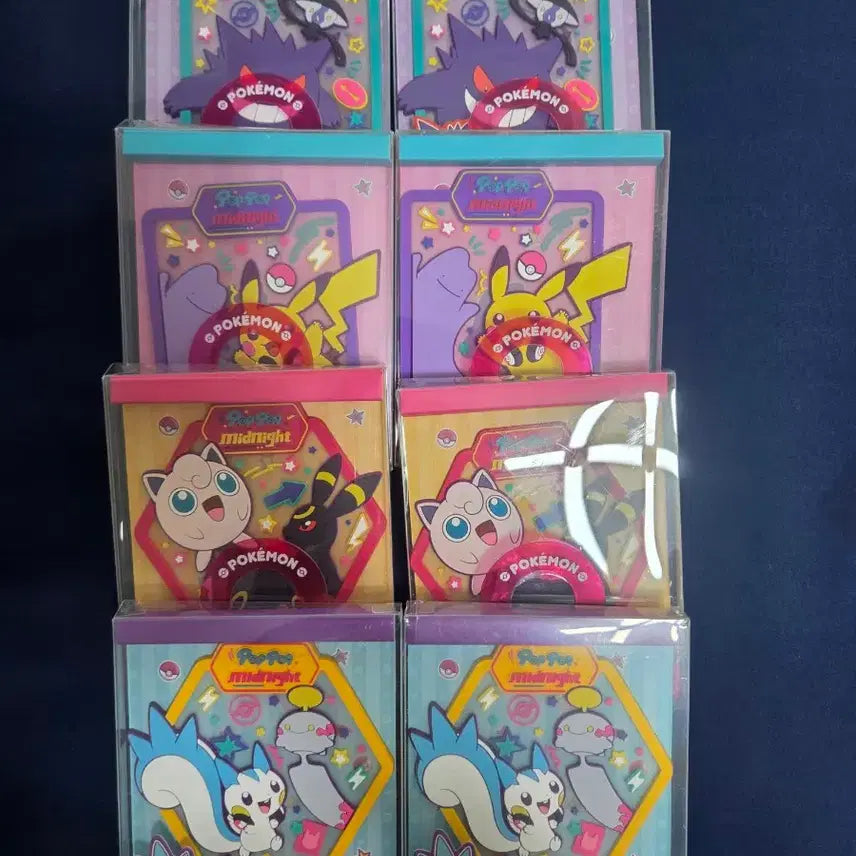 [BUNJANG] Pokemon Pop-up Midnight Clear Coaster Set / [포켓몬 팝팝 미드나잇] 투명 코스터(파치리스 피카츄 블래키 팬텀)