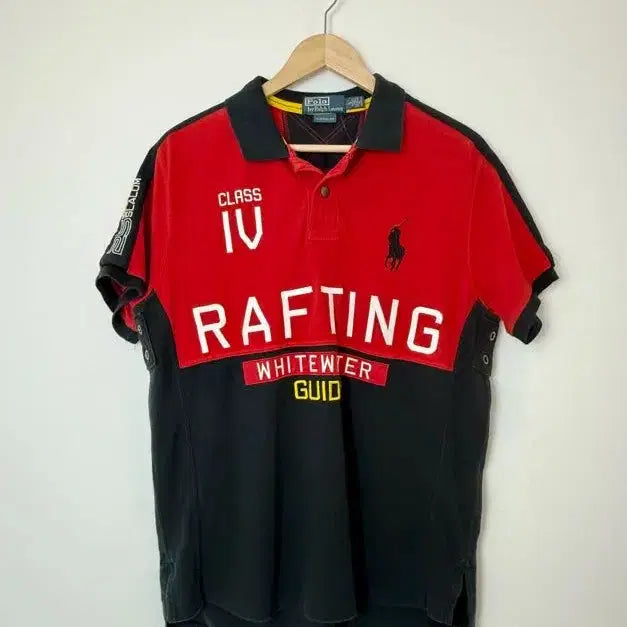 [BUNJANG] Polo Ralph Lauren Big Pony Rafting Short Sleeve T-Shirt L / 폴로 빅포니 래프팅 카라반팔티