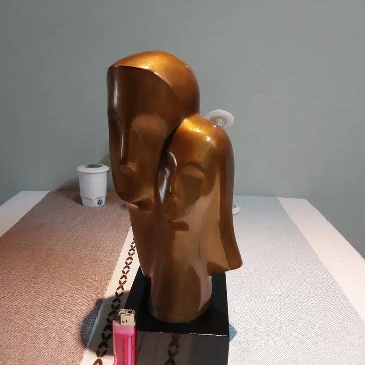 [BUNJANG] Kim Beom "Lovers" Bronze Sculpture / 김범작가 작품 황동연인상