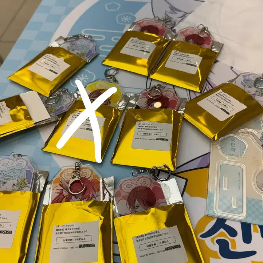 [BUNJANG] Kamisama Kiss Random Charm Acrylic Keyring Set / 오늘부터 신령님 랜덤 부적 아크릴 키링 악라왕 미즈키 쿠라마
