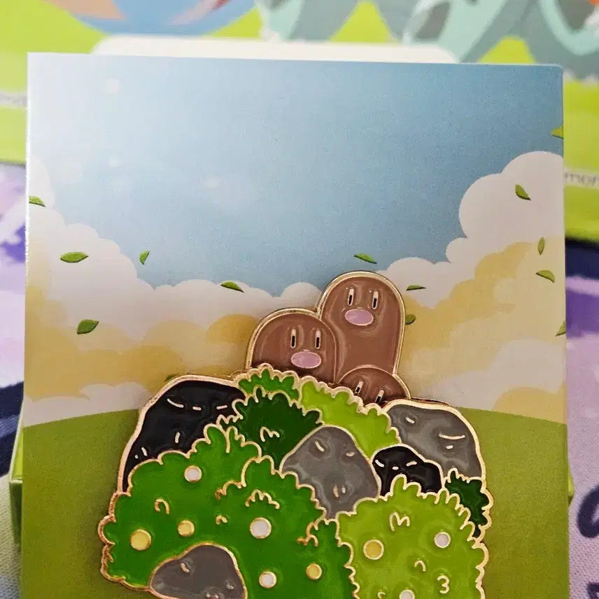[BUNJANG] Isaac Toast Pokemon Random Metal Badge Diglett / 이삭토스트 포켓몬 랜덤 메탈뱃지 닥트리오 판매