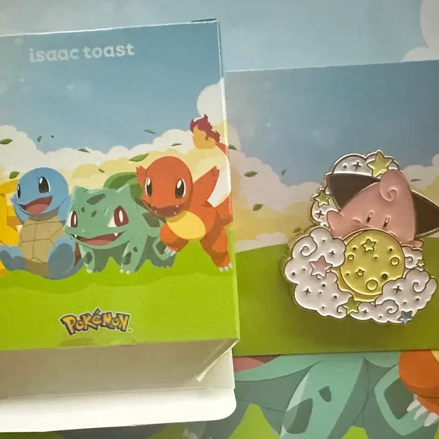 [BUNJANG] Pokemon x Isaac Toast Collaboration Badge / 포켓몬스터 이삭토스트 뱃지