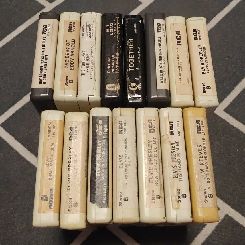 [BUNJANG] 8-Track Cartridge Tapes (15 Assorted Tapes) / 8트랙(8-Track Cartridge)테이프 15개-2 판매합니다.