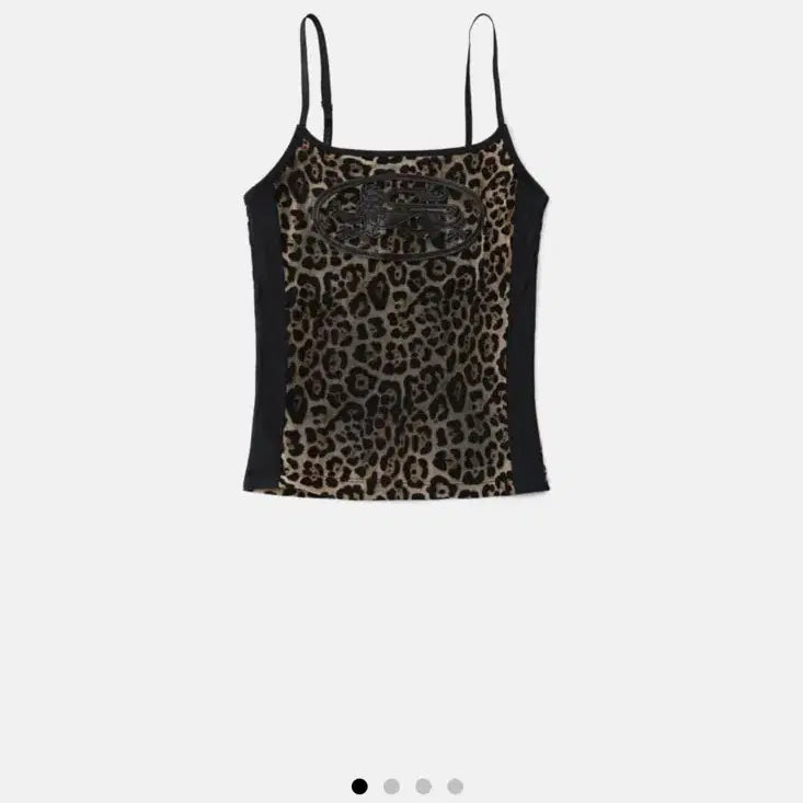 [BUNJANG] BAD BLOOD Mystic String Tank Top Brown Leopard / BAD BLOOD 미스틱 스트링 탱크 브라운 레오파드