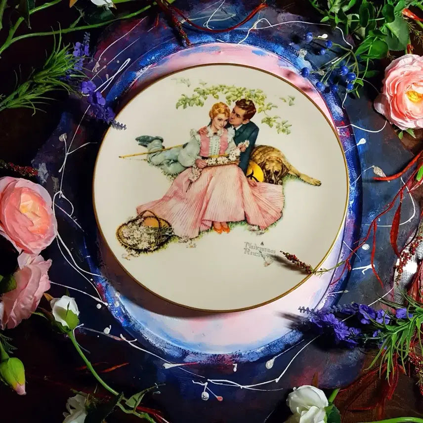 [BUNJANG] Norman Rockwell 1973 Commemorative Plate / 미국 빈티지 접시