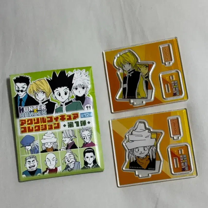 [BUNJANG] Hunter x Hunter Kurapika &amp; Pairo Acrylic Figure Set / 헌터헌터 아크릴 피겨 피규어 콜렉션 크라피카 포클