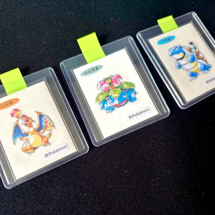 [BUNJANG] Pokemon Artwork 3 Leaders Tteobukseel Bundle / 포켓몬 아트워크 3대장 띠부씰 (최상의 상태)