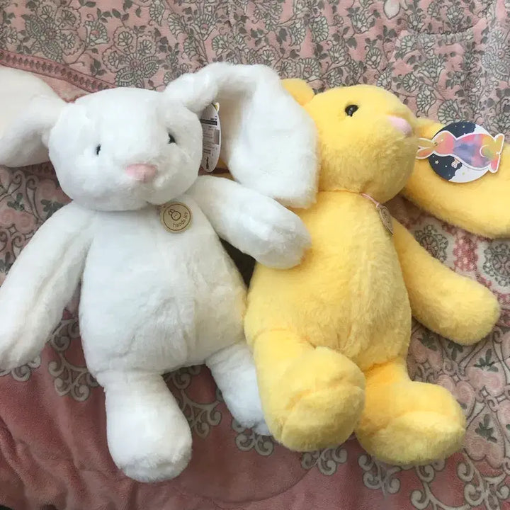 [BUNJANG] Soft Plush Rabbit Stuffed Animal / 토끼인형 (하얀색 /노란색 두가지 있어요 )