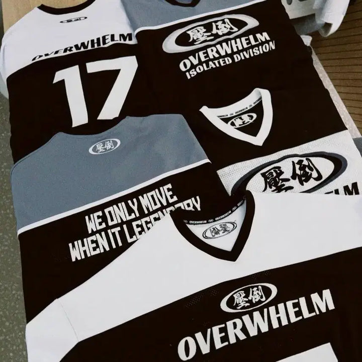 [BUNJANG] Overwhelm Rugby Jersey / 압도 overwhelm 26 신상 럭비져지 블랙 / 화이트 / 그레이