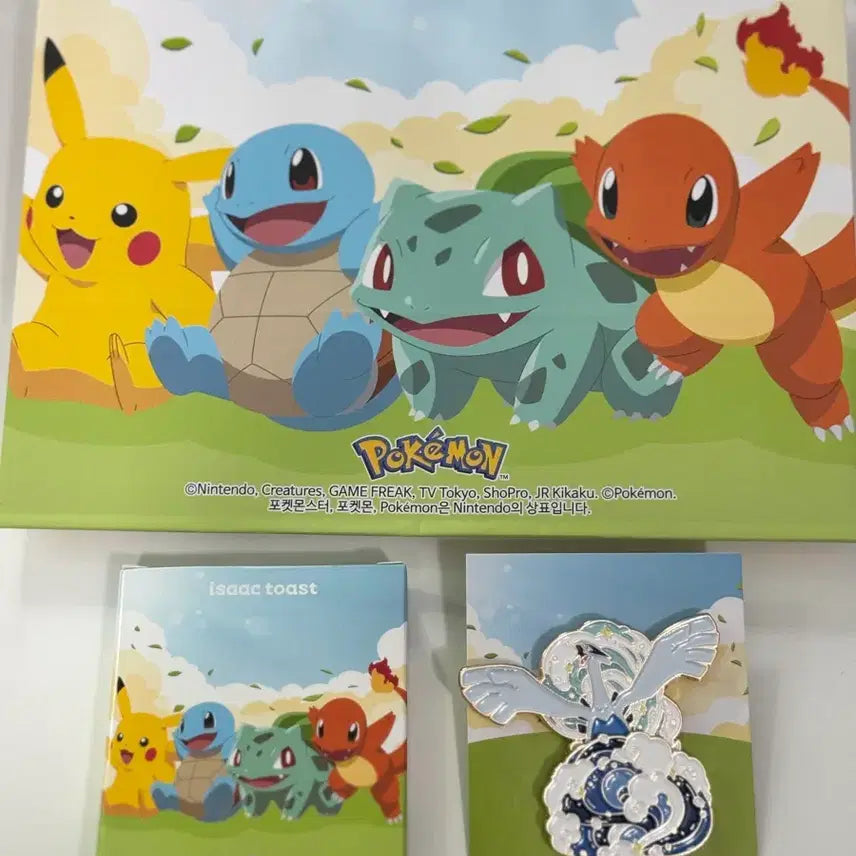 [BUNJANG] Isak Toast Pokemon Metal Badge Lugia / 이삭토스트 포켓몬스터 메탈뱃지 루기아