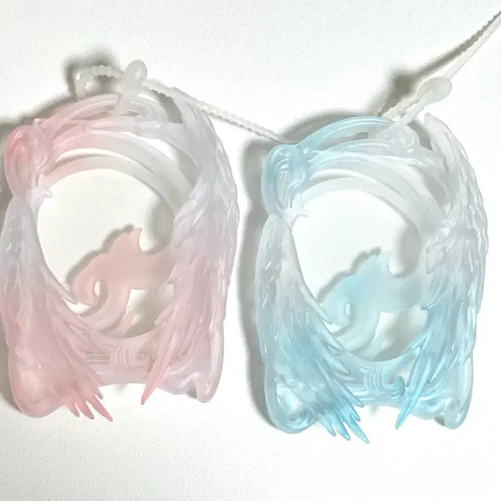 [BUNJANG] Ran Angel Wings Photocard Holder Blue Pink / ran님 포카홀더 블루 핑크 천사날개 위시