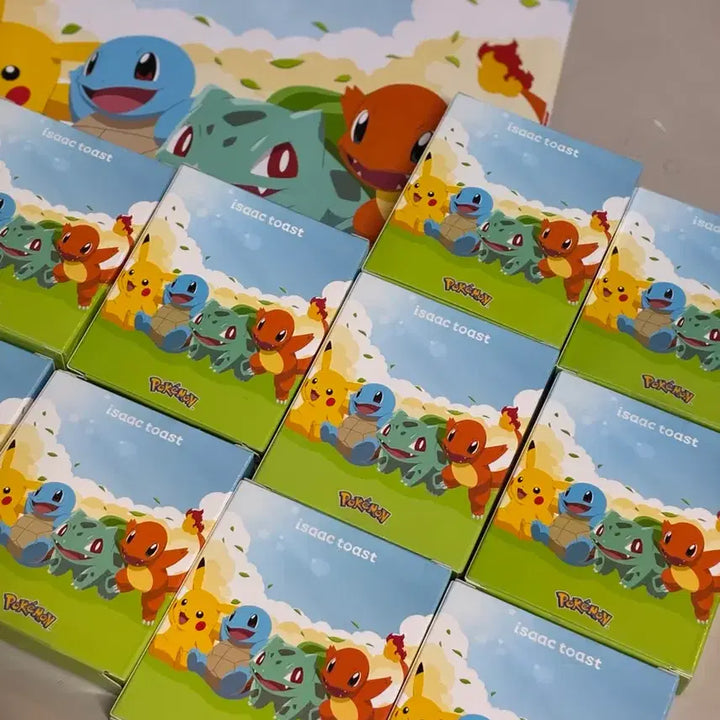 [BUNJANG] Pokemon x Isaac Toast Collaboration Metal Badge 10-Piece Full Set / 포켓몬 이삭토스트 콜라보 메탈뱃지 10종 풀세트 판매합니다